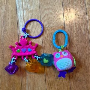 Lot of 2 Baby Girl Stroller/Carseat Toys